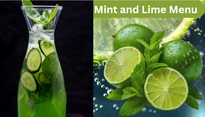 Mint and Lime Menu